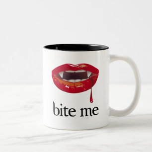 Tasse 2 Couleurs Mordez-moi vampire