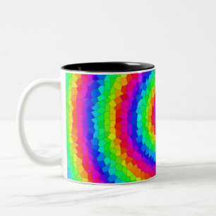 Tasse 2 Couleurs Mosaïque arc-en-ciel