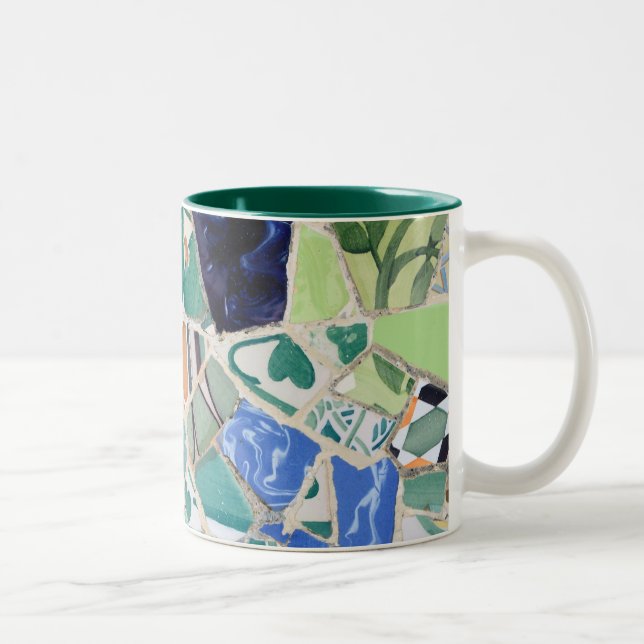 Tasse 2 Couleurs Mosaïques de Park Guell (Droit)