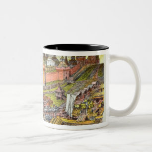 Tasse 2 Couleurs Moscou Kremlin dans la période du tsar Ivan III