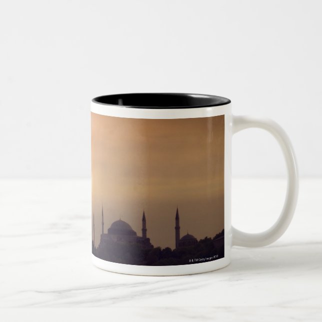 Tasse 2 Couleurs Mosquée bleue et Hagia Sophia Turquie, Istanbul (Droit)