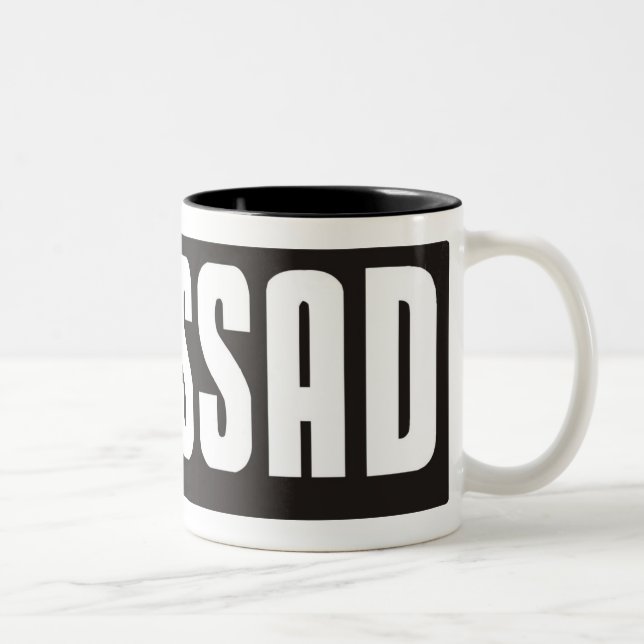 Tasse 2 Couleurs Mossad (Droit)