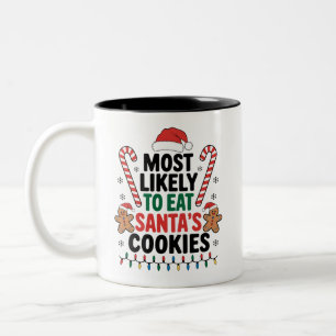 Tasse 2 Couleurs Most Likely To Eat Santas