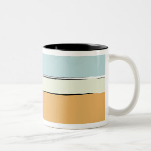 Tasse 2 Couleurs Motif Bandes de couleurs