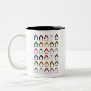 Tasse 2 Couleurs Motif Coloré de Manchot – Animal Arc-en-Ciel Migno