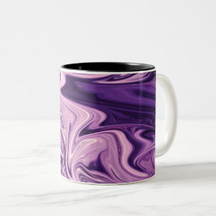 Tasse 2 Couleurs Motif d'art de galaxie bleue