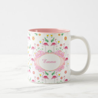 Tasse 2 Couleurs motif de flamant