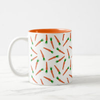 Motif de légumes aux carottes orange et blanc