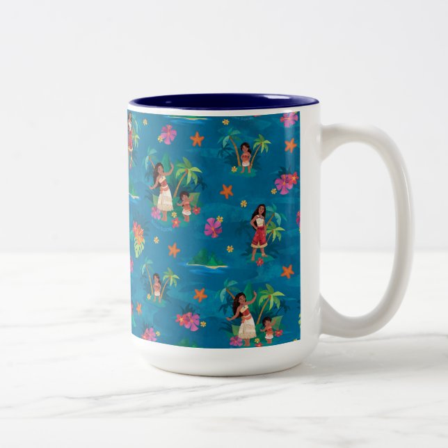 Tasse 2 Couleurs Motif de Moana et Simea Ocean Sisters (Droit)