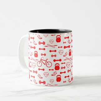Tasse 2 Couleurs Motif de salle de sport