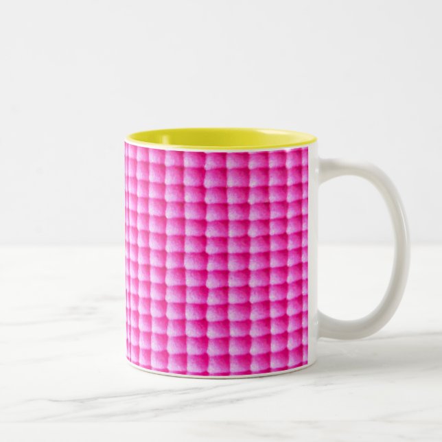 Tasse 2 Couleurs Motif de texture rose bubblegum (Droit)