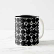 Motif de Tricot noir et blanc estonien