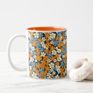 Tasse 2 Couleurs Motif Ditsy Flowers