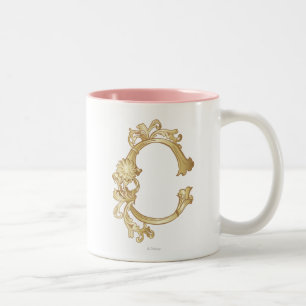 Tasse 2 Couleurs Motif doré de Cendrillon