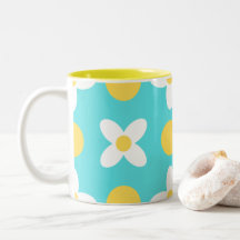 Motif floral Turquoise Bleu Rétro