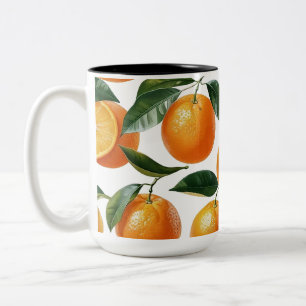 Tasse 2 Couleurs Motif orange