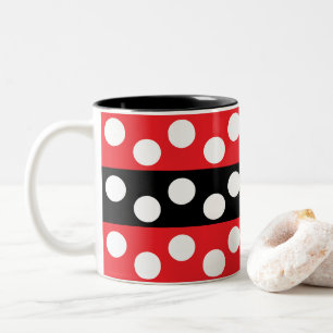 Tasse 2 Couleurs Motif rayures à pois