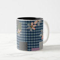 Motif rustique rétro multicolore en patchwork