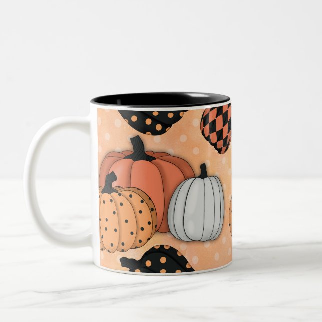 Tasse 2 Couleurs Motif sans couture avec le jour de (Gauche)