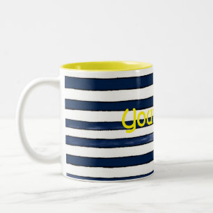 Tasse 2 Couleurs Motif sans joint Abstrait