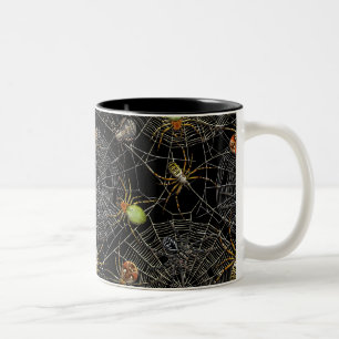 Tasse 2 Couleurs Motif Web des araignées réalistes