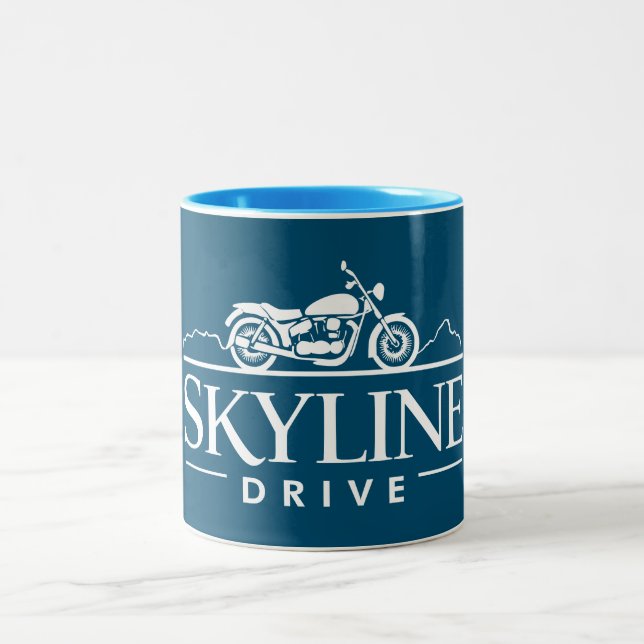Tasse 2 Couleurs Moto Skyline Drive Virginia (Centre)