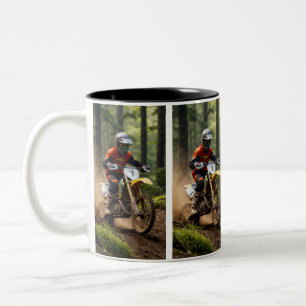 Tasse 2 Couleurs Moto-xing - Motocross Racers  
