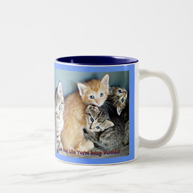 Tasse 2 Couleurs Mouche de chaton (Droit)