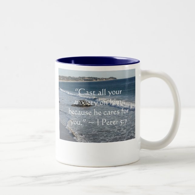 Tasse 2 Couleurs Moulez toute votre inquiétude sur lui… (Droit)