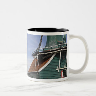 Tasse 2 Couleurs Moulin à vent, Zaanse Schans, Hollande, Pays-Bas