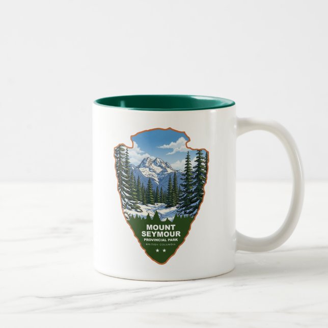 Tasse 2 Couleurs Mount Seymour Provincial Park Arrowhead (Droit)