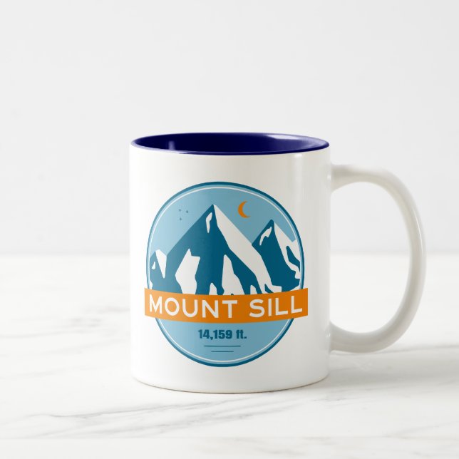 Tasse 2 Couleurs Mount Sill California Stars Moon (Droit)