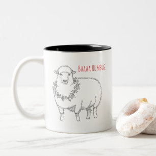 Tasse 2 Couleurs Mouton avec Holly