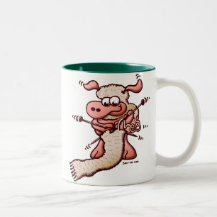 Tasse 2 Couleurs Moutons de tricot