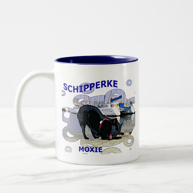 Tasse 2 Couleurs Moxie de Schipperke (Gauche)