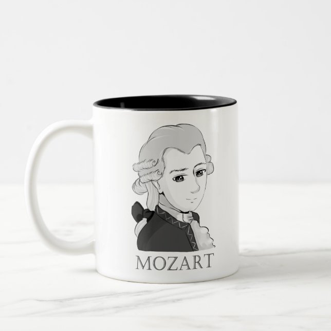 Tasse 2 Couleurs Mozart dans le Chibi de style (Gauche)