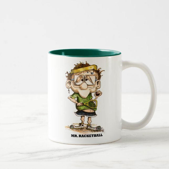 Tasse 2 Couleurs mrracketball (Droit)