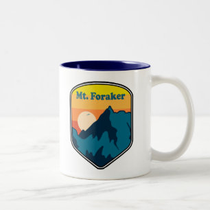 Tasse 2 Couleurs Mt. Foraker Alaska Lever du soleil