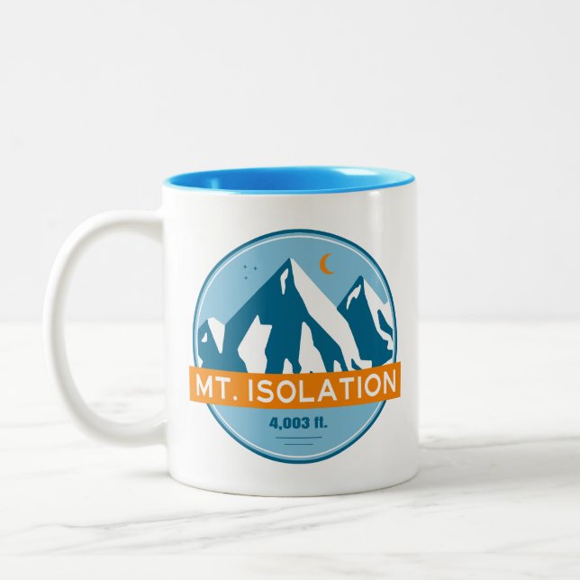 Tasse 2 Couleurs Mt Isolation New Hampshire Stars Moon (Gauche)