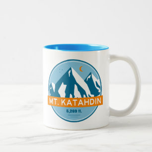 Tasse 2 Couleurs Mt Katahdin Maine Stars Moon
