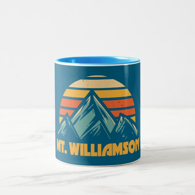 Tasse 2 Couleurs Mt. Williamson California Retro Turquoise (Centre)