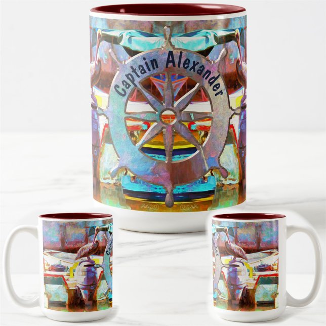 Tasse 2 Couleurs Muelle Los Peines Pelican 0463 (Créateur téléchargé)