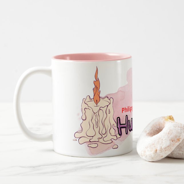 Tasse 2 Couleurs Mug-Humality (Avec donut)