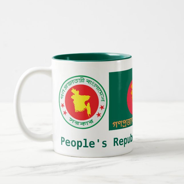 Tasse 2 Couleurs Mug/tasse de Bangladesh (Gauche)