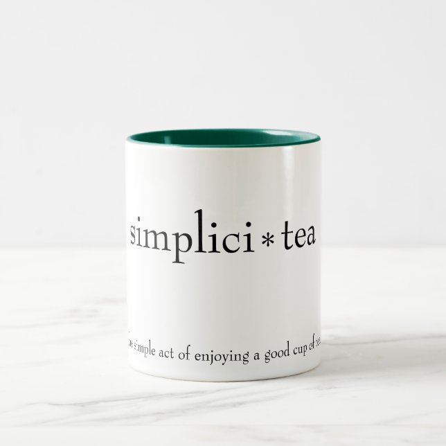 Tasse 2 Couleurs muge "simplici-tea" (Centre)