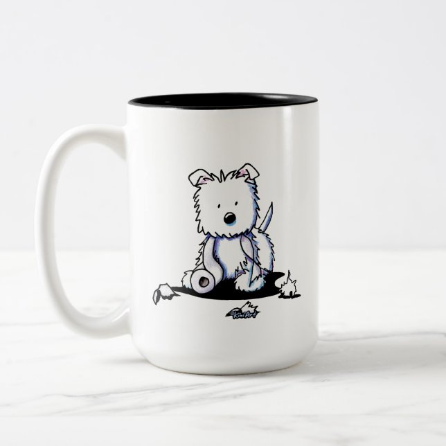 Tasse 2 Couleurs Muggers Westie TP (Gauche)