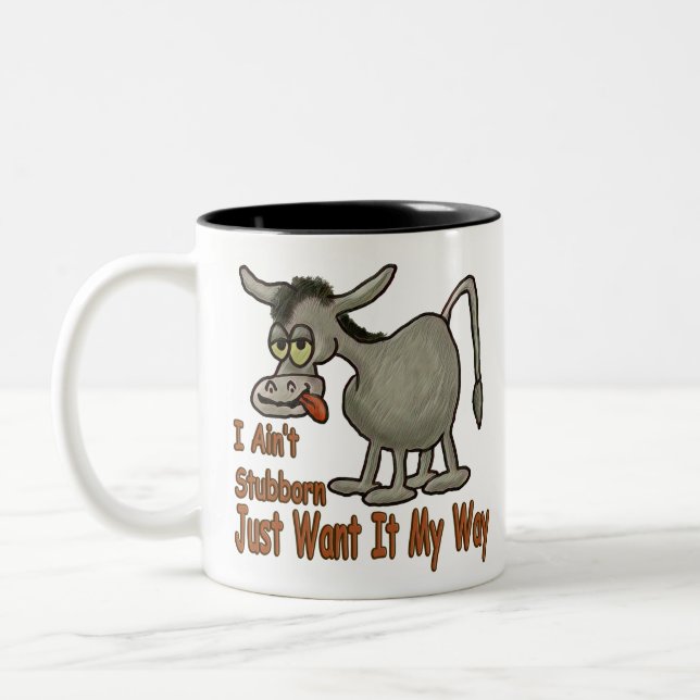 Tasse 2 Couleurs Mule têtue (Gauche)