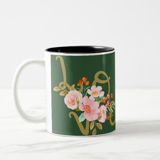 Tasse 2 Couleurs muqueuse florale (Gauche)