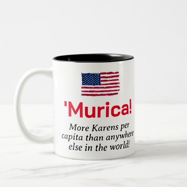 Tasse 2 Couleurs Murica...Plus Karens par habitant (Gauche)