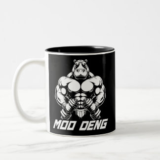 Tasse 2 Couleurs Muscle Hippo Moo Deng
